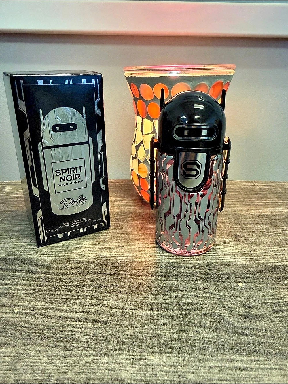 Drakkar Noir Spirit Noir Fragrance in Black & Orange NWT